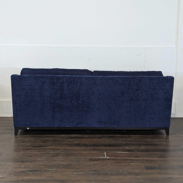 2000 - 2009 Custom Made the Jones 3-Seat Deep Blue Sofa For Sale - Image 5 of 7