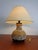 Lava ceramic lamp with original lampshade from the 1970s. European Plug (up to 250V).The wiring of this item may be...
