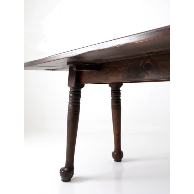 Early American Style Drop Leaf Dining Table Circa 1950s For Sale - Image 14 of 18