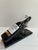 1990s Michael Aram Black Granite Orchid Branch Wine Bottle Caddy Rest For Sale - Image 14 of 17