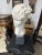 Large Vintage Bust of Michelangelo's David Statue, 23" Tall, Large Base, Ceramic For Sale - Image 4 of 6