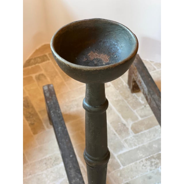 19th Century Cast Iron Landiers Andirons, Set of 2 For Sale - Image 6 of 9