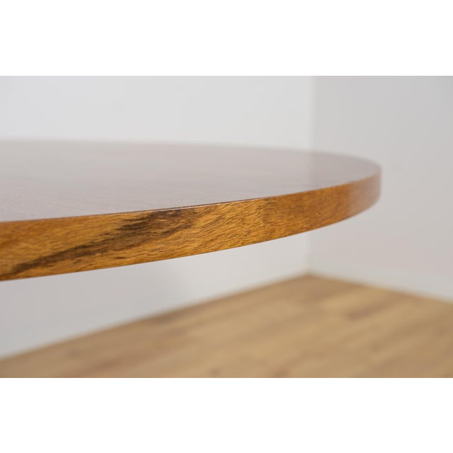 Wood Mid-Century Modern Teak Round Dining Table, Denmark, 1970s For Sale - Image 7 of 11