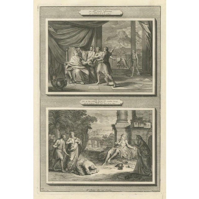 Pieter Mortier, Job Hears of His Losses and Job Visited by His Friends, 1700, Engraving For Sale - Image 12 of 12