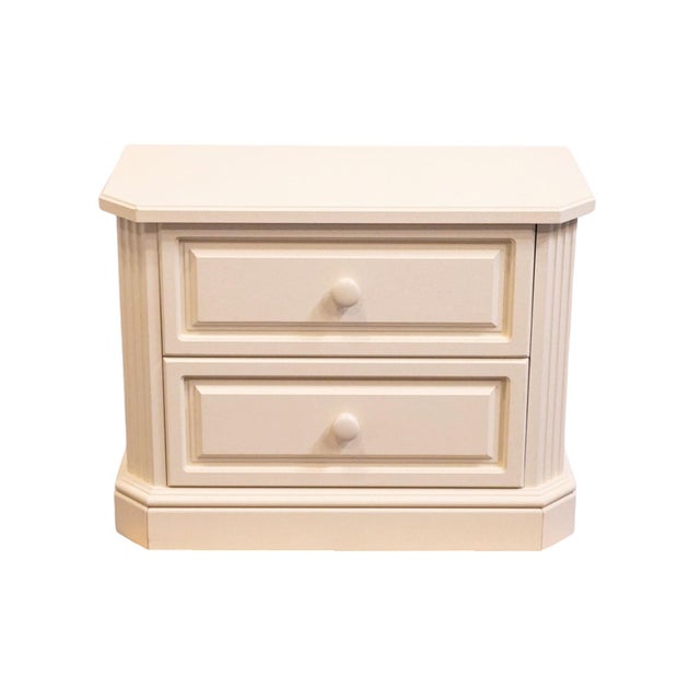 Contemporary Altavista Lane Melrose Collection Contemporary Neoclassical Revival Off White 34" Two Drawer Nightstand 497-31 For Sale - Image 3 of 15