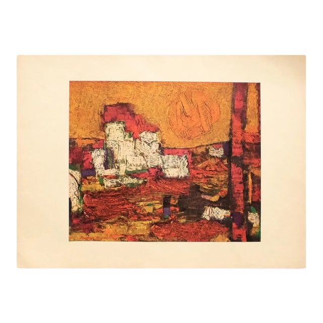 1953 After Ardon "Sunset Over the Negev", Original Period Israel Photogravure For Sale