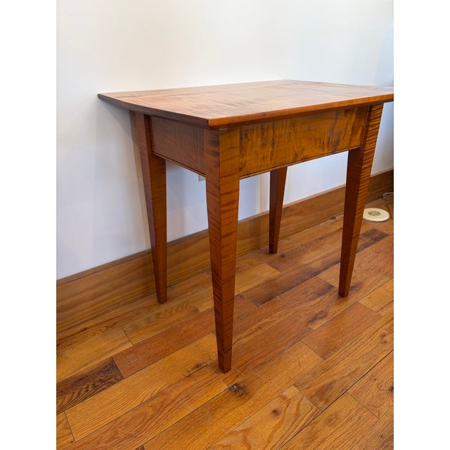 2020s Tiger Maple End Table For Sale - Image 5 of 8