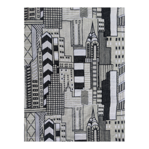 Designer New York City Empire State Building Architectural Skyline Fabric- 25 Yards