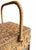 Wood 1900s Antique Heywood Brothers & Wakefield Co. Wicker Sewing Basket Stand For Sale - Image 7 of 10