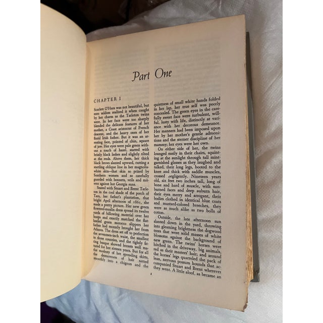 1936 Gone With the Wind Hardcover Book For Sale - Image 4 of 4