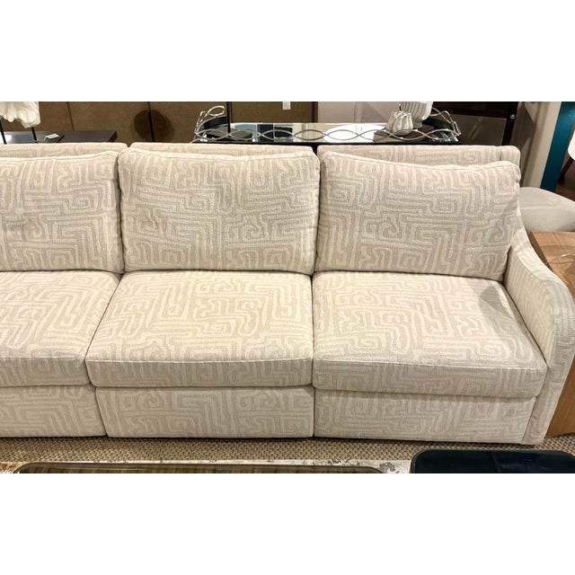Stylish Revelation Little Wave Sectional / Maze Oyster. Textured geometric fabric with neutral colors. 6 pieces. Original...