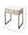 Hollywood Regency Lifestyle by JY Kain Side Table in Cream For Sale - Image 3 of 5