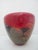 Michael Nourot Red Satin Series Gold Leaf Art Glass Vase Rb 39 91 Mn For Sale - Image 9 of 15