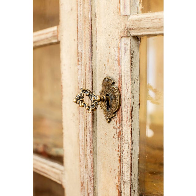 Wood Late 19th Century Gustavian Display Cabinet For Sale - Image 7 of 18