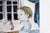 1960s Leonard Tsugouharu Knitting Signed Modern Lithograph on Paper 1963 Framed 55/150 For Sale - Image 5 of 11