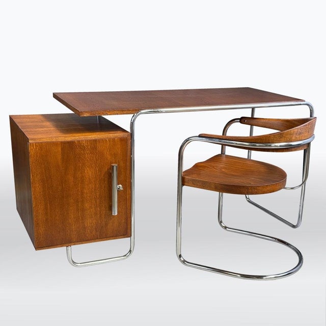 Bauhaus Tubular Chrome Desk, 1930s For Sale - Image 12 of 14