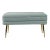 Ziva Sea Blue Velvet Storage Bench For Sale