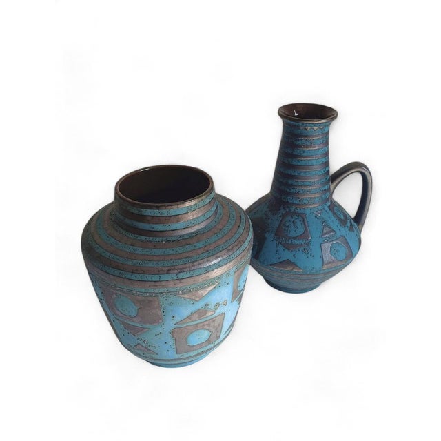 Mid-Century Ceramic Vases by Carstens Tonnieshöf for Carstens Tönnieshof, West Germany, 1960s, Set of 2 For Sale - Image 18 of 18