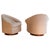 Pair of Adrian Pearsall Tilt Swivel Lounge Chairs in Oatmeal Bouclé, C. 1960s For Sale - Image 10 of 15