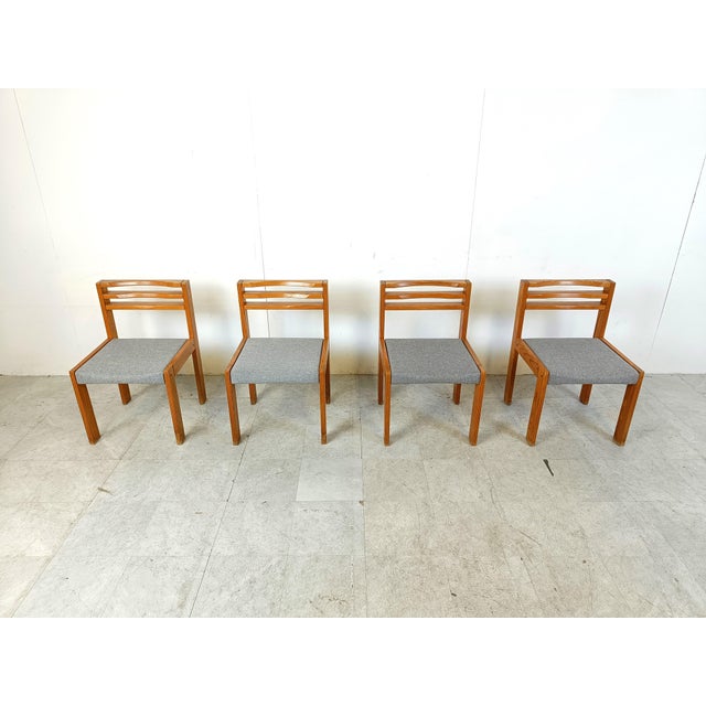 Pine Sg 1200 Dining Chairs by Cees Braakman for Pastoe, 1970s, Set of 4 For Sale - Image 6 of 11