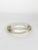 Elegant French glass ashtray dating from the 1970s, featuring a minimalist circular design with a softly hammered texture...