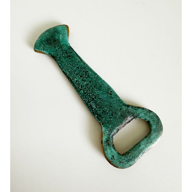 1960s Brass Verdigris Lobster Bottle Opener For Sale In Sacramento - Image 6 of 6