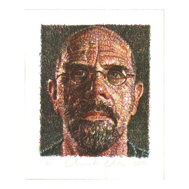 Chuck Close Self Portrait, 2007 - Signed For Sale