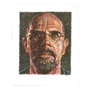 Chuck Close Self Portrait, 2007 - Signed