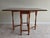 Wood Jacobean Revival Style Elm Finish Gate Leg Table, Early to Mid-20th Century For Sale - Image 7 of 9
