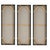 Wood Smoke Break Hand Painted Modern Art Set/3 For Sale - Image 7 of 7