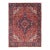 Vintage Persian Heriz Rug – Hand-Knotted, Earthtone Red & Cream Geometric For Sale