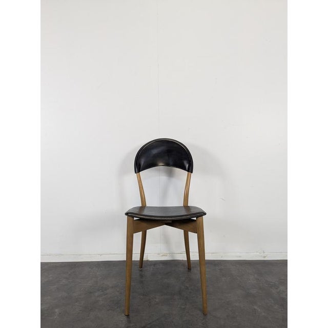 Italian Leather Chairs, Set of 6 For Sale - Image 4 of 7