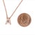 Diamond Letter "A" Pendant Necklace 18" 14k Gold 0.12 TCW Certified For Sale - Image 12 of 12