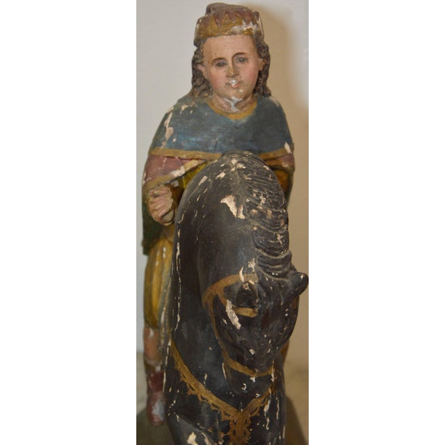 Three Wise Men 18th Century Carved Figures For Sale - Image 4 of 10
