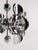 Space Age Chrome Chandelier in Crystal Glass Optic Lens by Oscar Torlasco, 1970s For Sale - Image 6 of 18