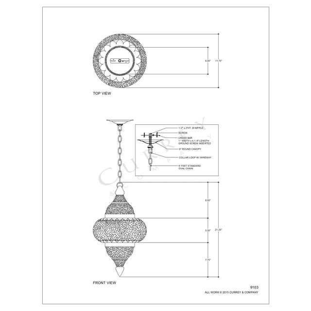 The Tangiers Pendant is awash in ethnic design details. The metal is pierced by hand and plated with copper and nickel...