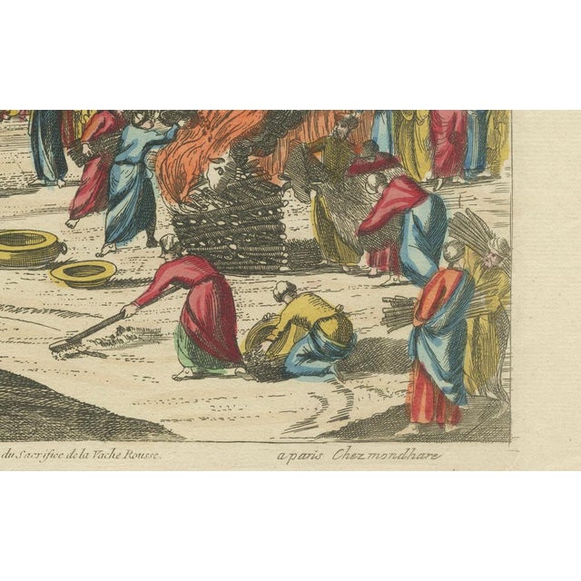 Camp of Israel and the Sacrifice of the Red Heifer Optical View, 1770, Print For Sale - Image 6 of 11
