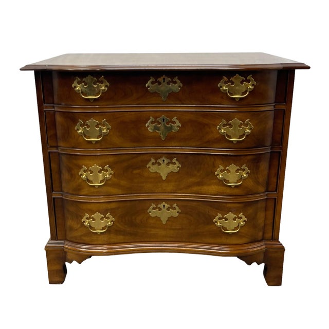 Vintage Statton Chippendale Style Antique Oxford Chest Accent Chest / Commode For Sale - Image 13 of 13