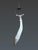 Khanda (or Tegha) Rajput North India, probably Rajasthan or Deccan, 17th century. Heavy saber with a wide steel blade,...