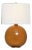 Thomas O'Brien by Visual Comfort Signature Sao Paulo 21" Table Lamp in Crackled Sienna with Linen Shade For Sale