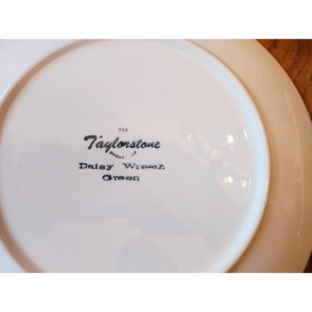 Mid Century Scandinavian Avocado and Daisy Dinnerware- Set of 32 For Sale - Image 10 of 17