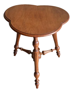 Antique Dutch Walnut Side Table, 19th Century