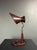 Jacques Adnet Mid-Century French Red Leather Wrapped Desk Lamp attributed to Jacques Adnet, 1950s For Sale - Image 4 of 18