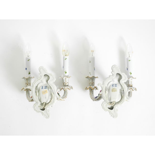 Mid-Century Modern Porcelain Wall Lamps, 1950s, Set of 2 For Sale - Image 18 of 18