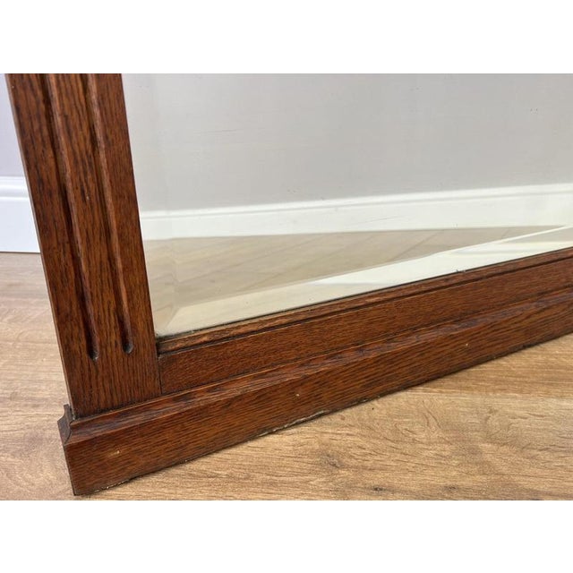 French Style Oak Carved Wall Mirror For Sale - Image 3 of 10