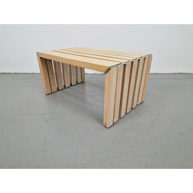 Slat Bench Coffee Table by Walter Antonis for 't Spectrum, 1970s For Sale - Image 13 of 13