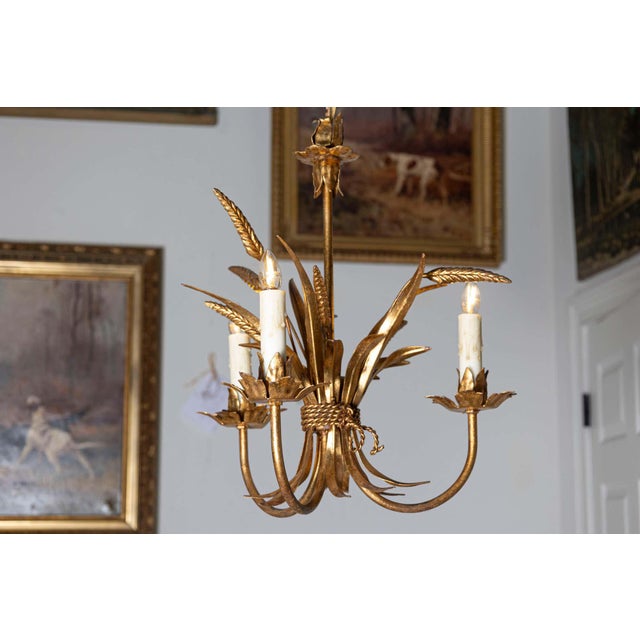 French Mid 20th Century French Chandelier - Inspired By Coco Chanel For Sale - Image 3 of 7