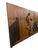 Make a bold statement with this striking Mid-Century Spanish Revival style carved wood wall hanging featuring a dramatic...
