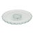 Depression Footed Glass Open Lace Edge Shallow Platter 13" Fruit Bowl For Sale
