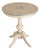 Handcrafted Italian Round Accent Table With Hand-Painted Floral Top For Sale